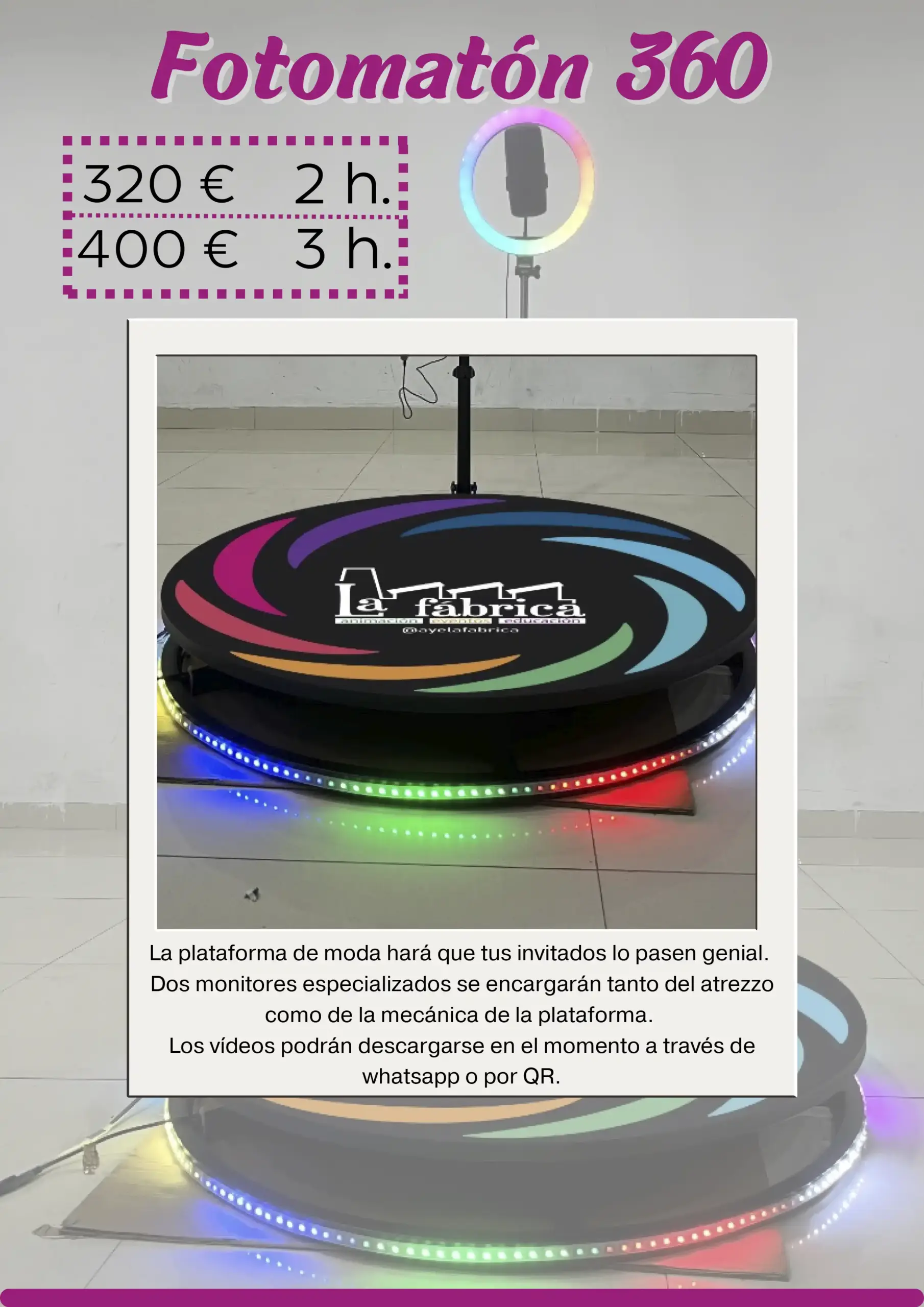 Comuniones 2027-fotomaton360 Fotomatón 360