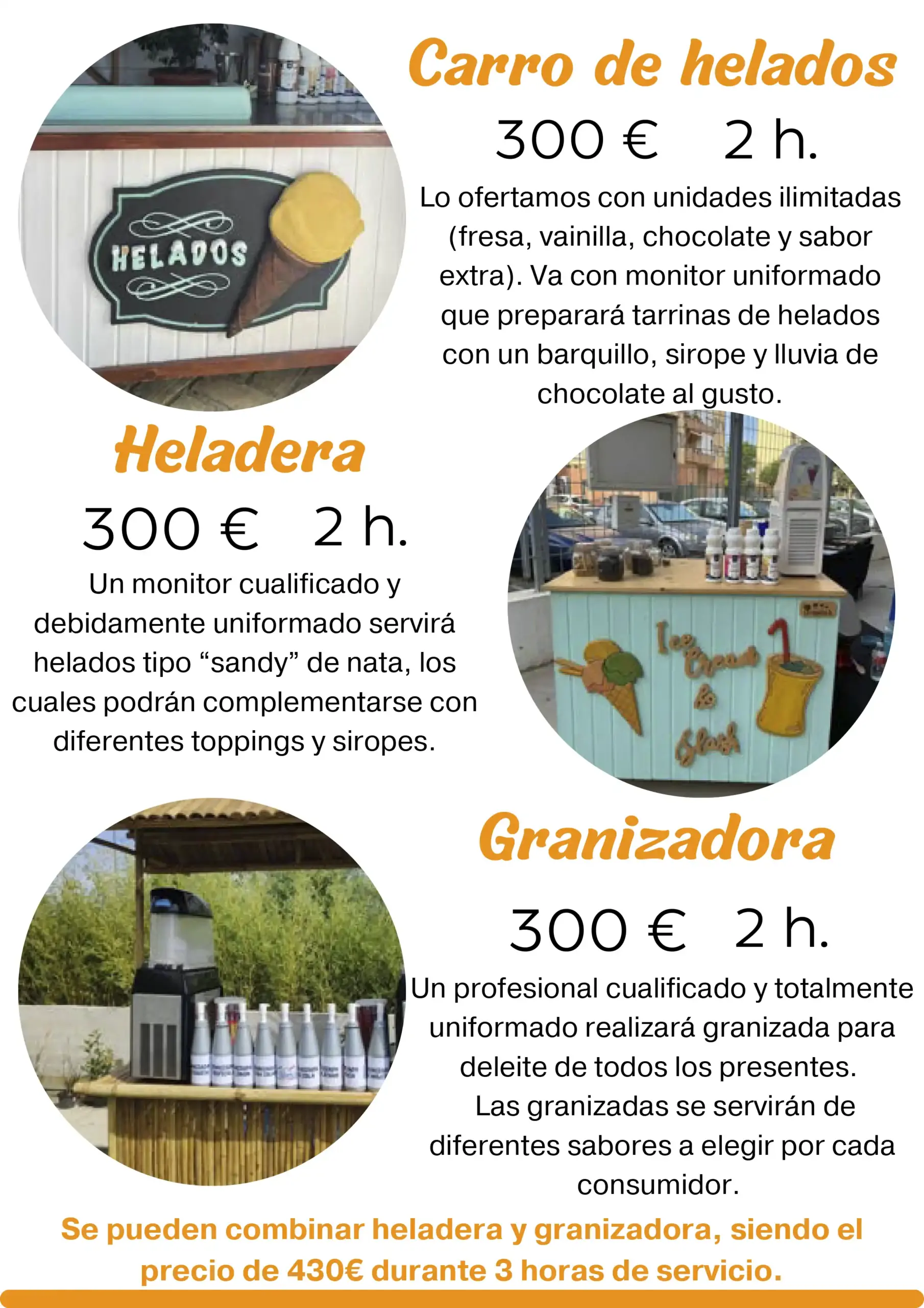 Comuniones 2027-helados Carro de helados